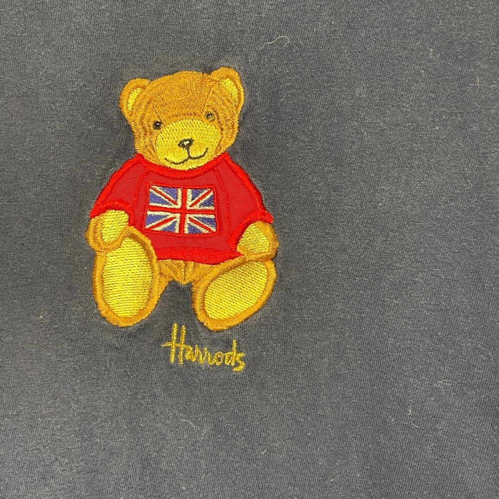 Vintage 90s HARRODS Knightsbridge Teddy Bear T-Shirt Souvenir - Picture 4 of 5